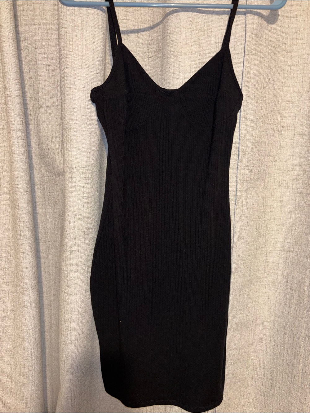 Classic Black Slip Dress with Spaghetti Straps